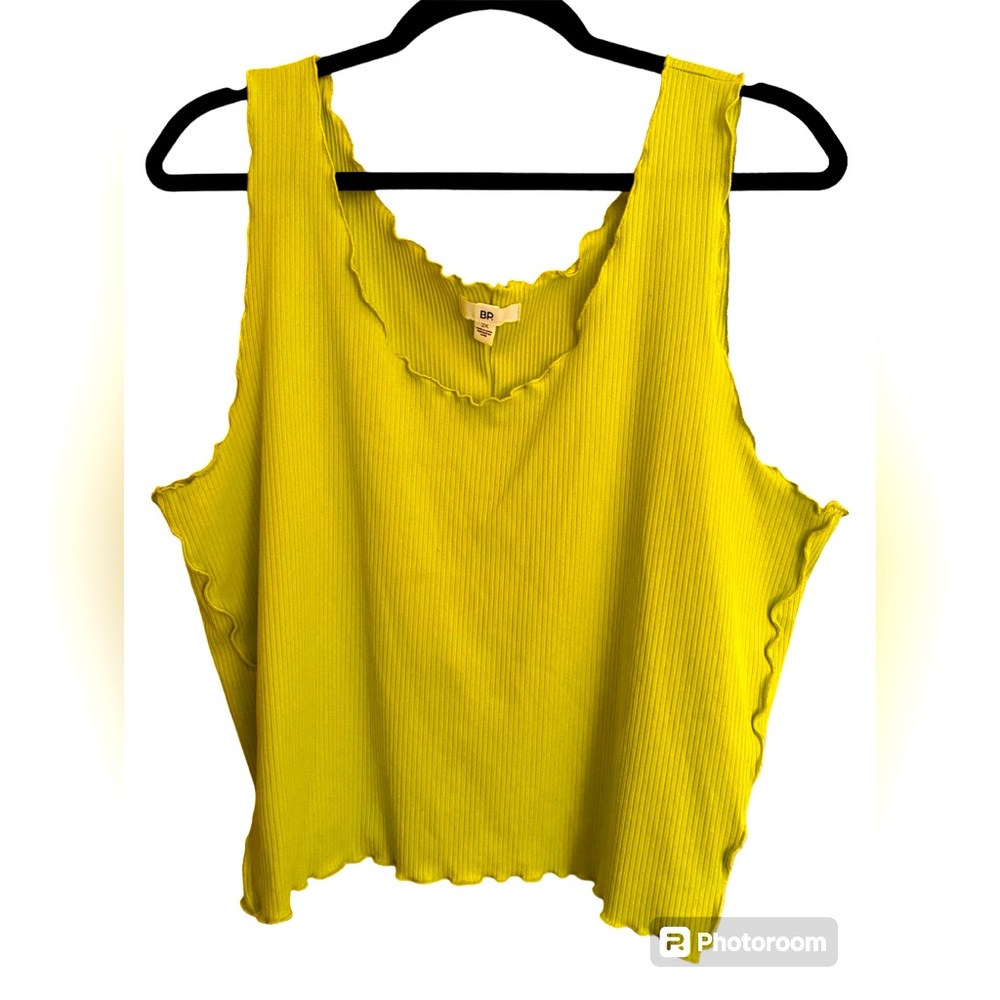 BP. Neon size:2x yellow-green crop tank top. Barely used condition. No flaws💛🍋